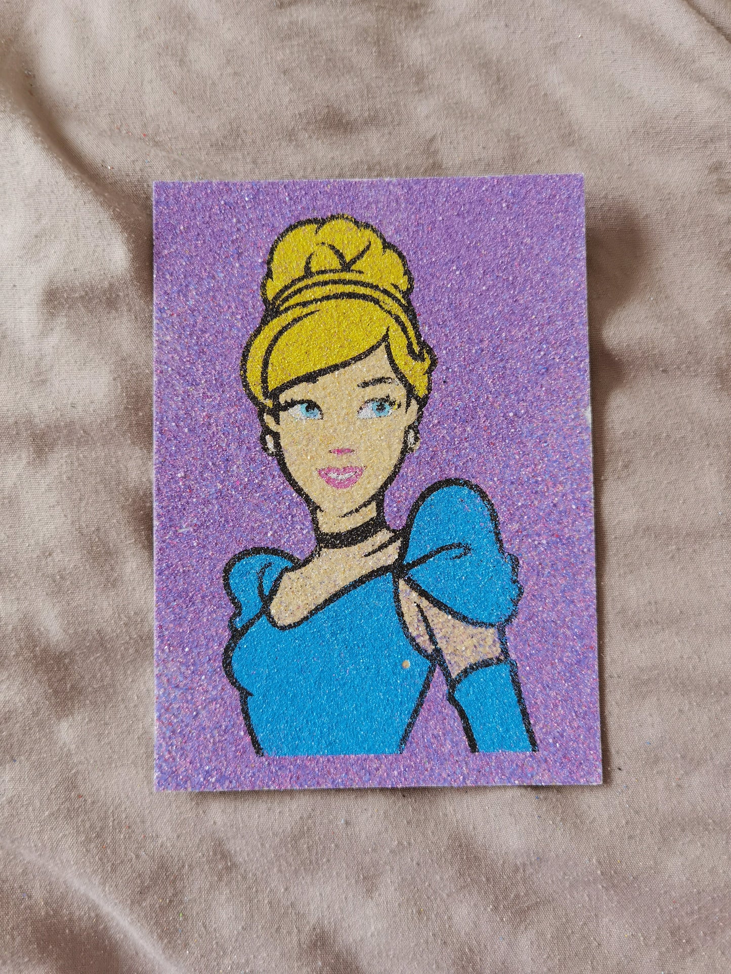 A6 Disney Sand Art Picture Only (No Black outline)